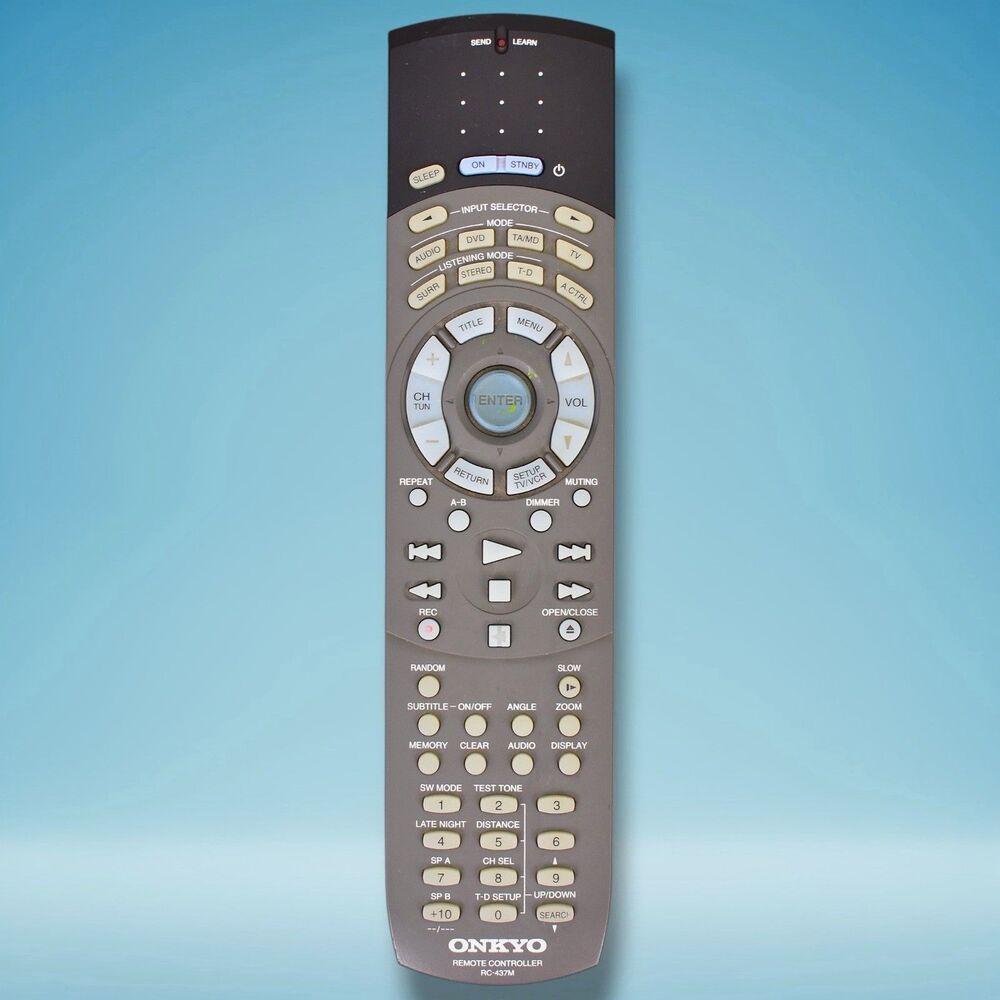 onkyo rc-437m genuine. envision theater dvd home theater system remote  lsv-900